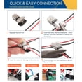thumbnail image 4 of Conectores de cable Brightfour tipo T, 2 pines, 24 — 20 AWG, paquete de 12, 4 of 7