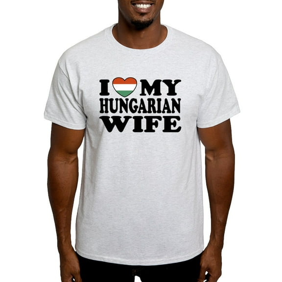 CafePress - I Love My Hungarian Wife Light T Shirt - Men's Classic Graphic T-Shirt