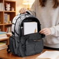 thumbnail image 5 of DISNIMO 17 Inch School Backpack Basketball Print Lightweight Student Bookbag for Primary Middle School Students 17 Inch Large Backpack with Adjustable Padded Straps, 5 of 7