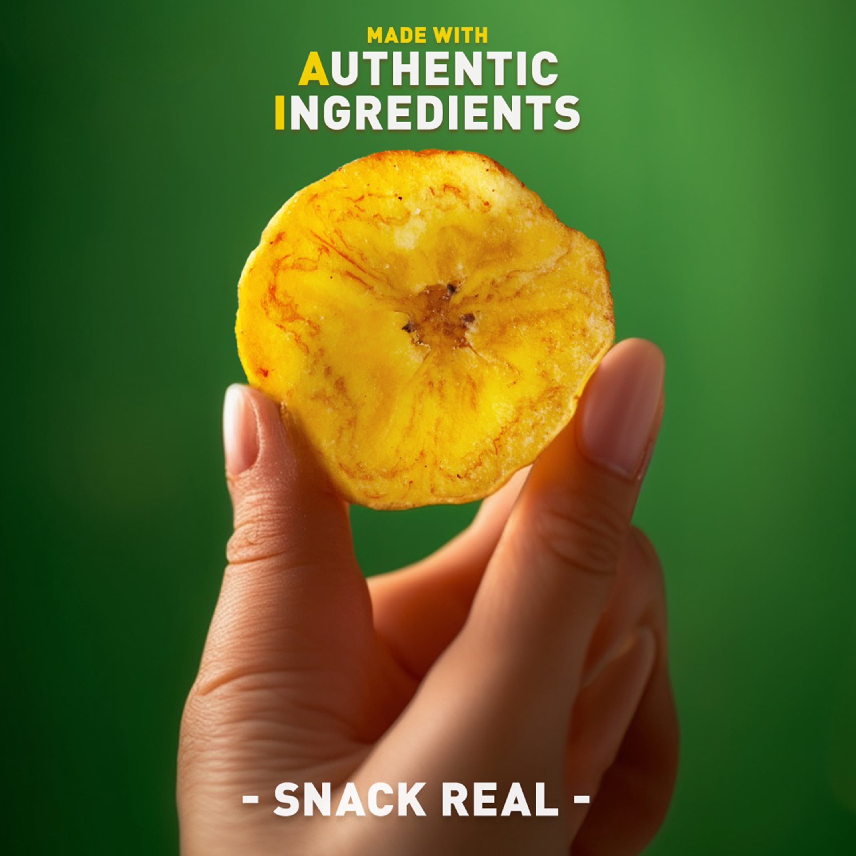 (4 pack) NatuChips Plantain Chips Garlic Flavored, 4 Oz