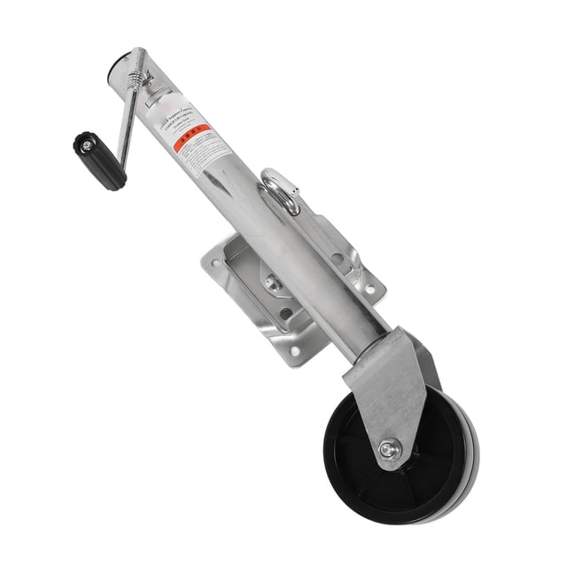 Cric de Remorque Robuste Capacité 1500lbs Double Roue Support Pivotant pour ATV RV