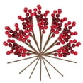 thumbnail image 1 of 10 piezas de ramas de bayas rojas artificiales, 1 of 4