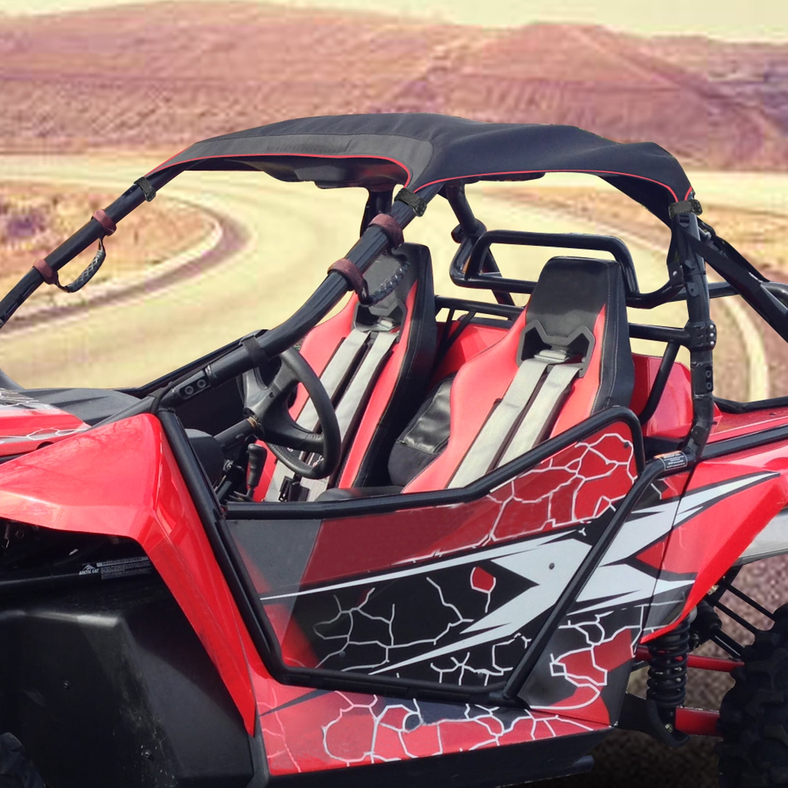 Maverick X3 Accessories UTV Soft Top Canvas Roof Shade Cover Fits for UTV Can Am Maverick X3 2017 2018 2019 2020 2021 2 Doors