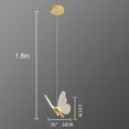 thumbnail image 2 of Creative Butterfly Chandelier Lamp Ceiling Light Bar Bedroom 1 piece, 2 of 7