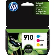 HP 910 3-pack Cyan/Magenta/Yellow Original Ink Cartridges, Per cartridge: ~315