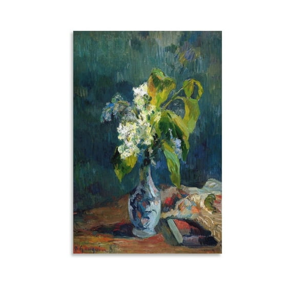Paul Gauguin Prints Lilacs Canvas Wall Art Poster Poster Decorative Painting Canvas Wall Art Living Room Posters Bedroom Painting 16x24inch(40x60cm)
