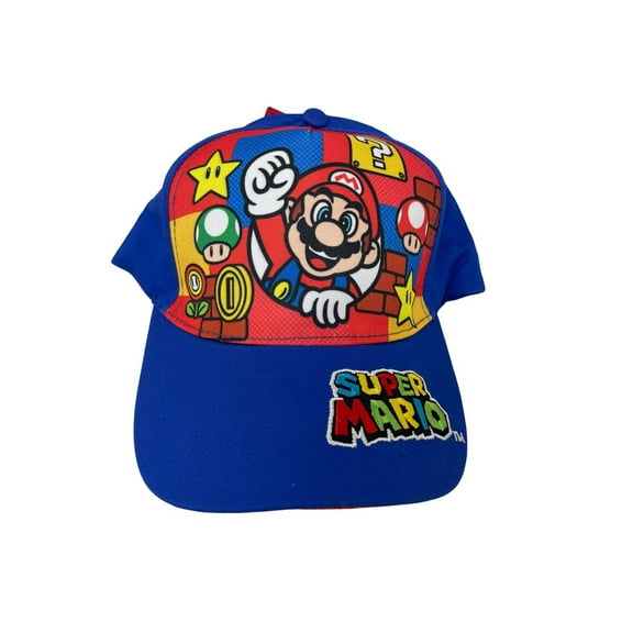 Super Mario Baseball Hat Kids with Hangtag