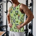 thumbnail image 5 of KLL Cute Panda Bear In Greenery Forest Print Men's Muscle Gym Workout Stringer Tank Tops Bodybuilding Fitness T-Shirts Tank Tops Men-Large, 5 of 7