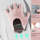 thumbnail image 2 of Guantes deportivos para mujer, para yoga, fitness, ejercicio, antideslizantes, con absorción de impactos, guantes de medio dedo, resistentes al desgaste, transpirables, anticacho para montar, 2 of 3
