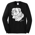 thumbnail image 2 of Rottweiler Dog Lover Pet Owner Animal Lover Mens Long Sleeve Shirt, Black, Small, 2 of 4