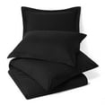 thumbnail image 5 of Hearth & Harbor 3-Piece Black Duvet Cover Set, Full, 5 of 5
