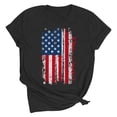thumbnail image 2 of Vetsdori Women's 4th of July Shirts Short Sleeve Patriotic Pullover Red White and Blue Casual USA Years Anniversary Graphic,Summer Independence Day Shirts for Women Crew Neck, 2 of 7