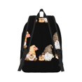 thumbnail image 7 of Easygd Coffee Gnome (2) Canvas Backpack: Stylish, Lightweight, and Versatile with Large Capacity and Adjustable Straps –, 7 of 7