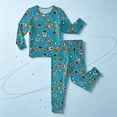 thumbnail image 2 of mgoYE Bamboo Viscose Toddler Kids Pajamas Set, Long Sleeve Boys Girls 2-Piece Snug Fit PJs, Cozy All-Season Jammies, Breathable, Stretchy, 2 of 9