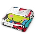 thumbnail image 3 of Hello Kitty Throw Blanket, Cozy Flannel Blankets For Boys Girls, Super Soft Warm Blanket For Couch Sofa Bed, 3 of 9