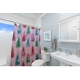 thumbnail image 4 of Simply Daisy 70" W x 73" L Merry and Bright Polyester Shower Curtain, Light Pink [1 Ct], 4 of 5
