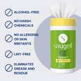thumbnail image 3 of Snugell CPAP Mask Cleaning Wipes 110 Count - Fresh Citrus Scent, 100% Soft Cotton, 3 of 5