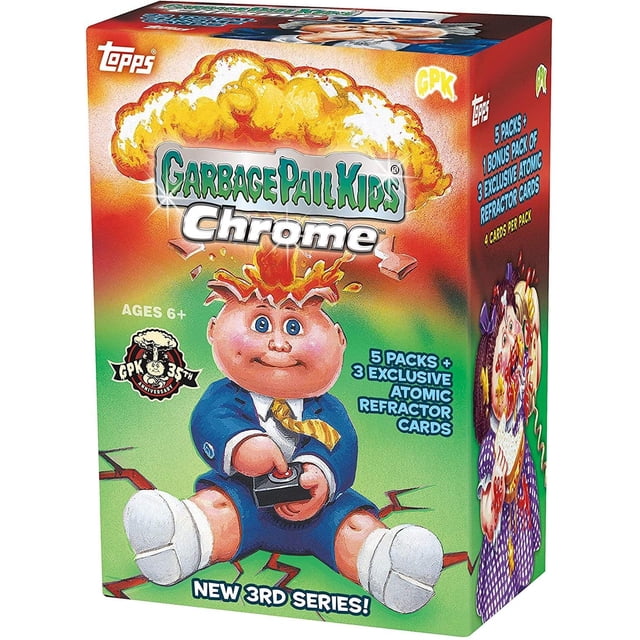 Caja bláster Trading Card Topps 2020 GPK Chrome de la tercera serie
