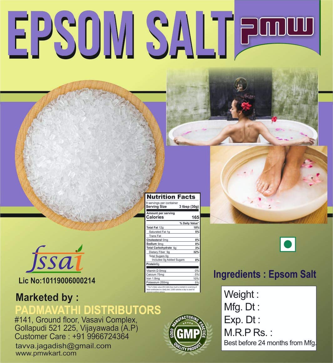 Pmw Epsom Bath Salt Epsom Salt 1 Kilo