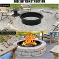 thumbnail image 4 of Ataucjin Smokeless Fire Pit Ring, Heavy-Duty Steel Ventilation Holes, Efficient Burning, Rust-Resistant, Above or in-Ground Use, Easy DIY Assembly for Camping, Backyard, Garden, 4 of 8