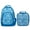 Blue, variant on Class Collections Reinforced and Water Resistant Padded Laptop School Backpack and Insulated Soft Cooler Lunch Bag Set, Blue Paisley