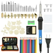 Pyrography Soldering Iron Set 60 W Wood Engraving Device, Colouring Pencils for Wood and Leather Engraving Soldering Iron Set, 180-480 C, Pyrography Soldering Iron Set for Professional Enthusiasts
