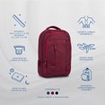 thumbnail image 2 of Combo CoolCapital Mochila Zilker Vino 15.6” + Audífonos Lisbon Coral, 2 of 6