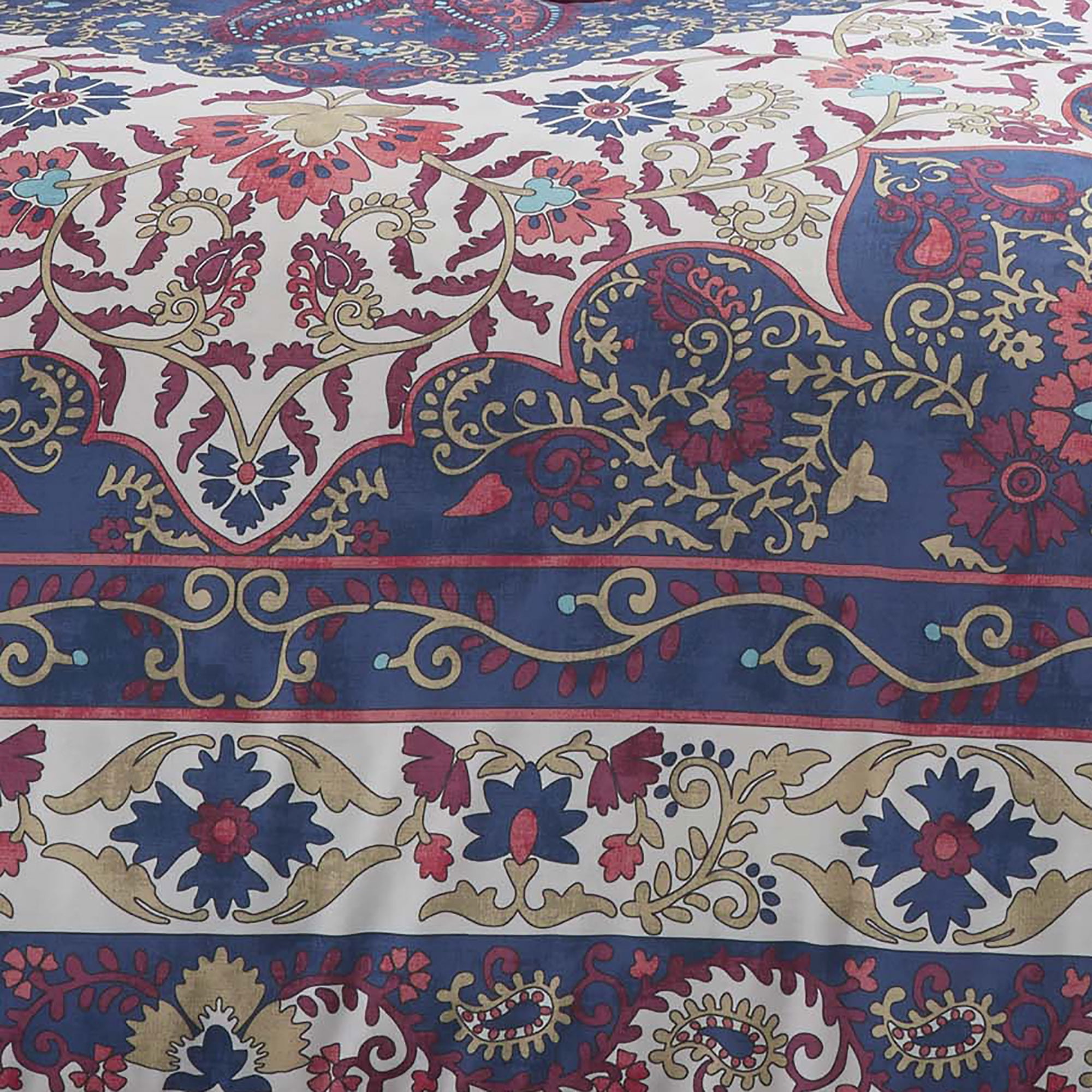 Azalea Skye Zahra Dark Blue Duvet Cover Set Full Queen Com