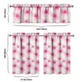 thumbnail image 6 of Pioneer Kitchen Curtains and Valance Set 36 Inch Tier Watercolor Pink Sakura Blossom 3 Pieces Set Dining Room Small Curtain Drapes Cafe Curtains Valance for Home Decor Rod Pocket, 6 of 6