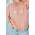 thumbnail image 2 of Mama Leopard Lightning Comfort Colors Graphic Tee T-Shirt, 2 of 7