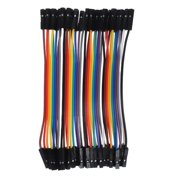 Breadboard Jumper Wires 40pcs Female to Female Color Cables 10cm for Electronics Projects