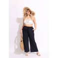 thumbnail image 3 of TIYOMI Wide Leg Pants for Women Plus Size 4X Navy Blue Elastic High Waisted Pants Drawstring Casual Pants Summer Lounge Pants With Pockets 4XL 26W, 3 of 7