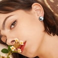 thumbnail image 4 of FONDOTIN 1 Pair Tiny Button Stud Ccb Half Ball For Women Casual, 4 of 6