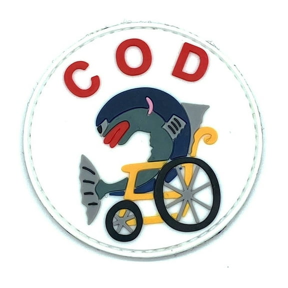 Carrier On Board Delivery COD Patch, 3 inch, PVC Patch with Hook and Loop