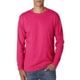 thumbnail image 2 of Jerzees Mens DRI-POWER Active Long Sleeve Crew T-Shirt, L, Cyber Pink, 2 of 3
