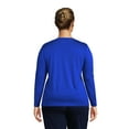 thumbnail image 3 of Lands' End Women's Plus Size Relaxed Supima Cotton Long Sleeve V-Neck T-Shirt, 3 of 3
