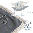 thumbnail image 7 of Pawsse Waterproof Pet Blanket, Pee Urine Proof Dog Blanket Cover for Couch Bed Furniture Protector, Liquid Proof Blanket for Small Medium Dogs, Lt Gray/Dk Gray, 50” x 60”., 7 of 7