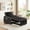 Black, variant on Leumius Convertible Sofa Chair Bed,3-in-1 Sleeper Sofa with Pull-Out Bed and USB Port,Foldable Table,Modern Linen Single Sofa Chair with Reclining Backrest for Living Room Small Space,Dark Gray