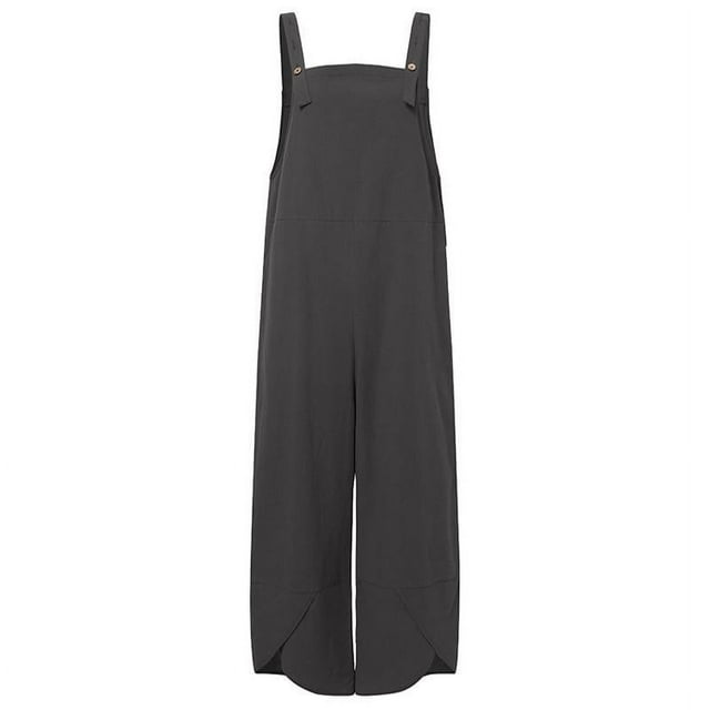 Tendencia de moda femenina europea y americana: pantalones cortos casuales con tirantes de color sólido.
