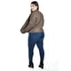 thumbnail image 3 of Chamarra estilo biker Roman Fashion /Tallas Extras, 7370 (Cafe) cafe 42, 3 of 6