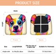 thumbnail image 3 of Chihuahua Seat Covers for Dining Room Chairs Set Of 4,Stretch Printed Washable Chair Seat Cover with Elastic Ties and Button,Removable Waterproof Couch Cushion Covers, 3 of 6