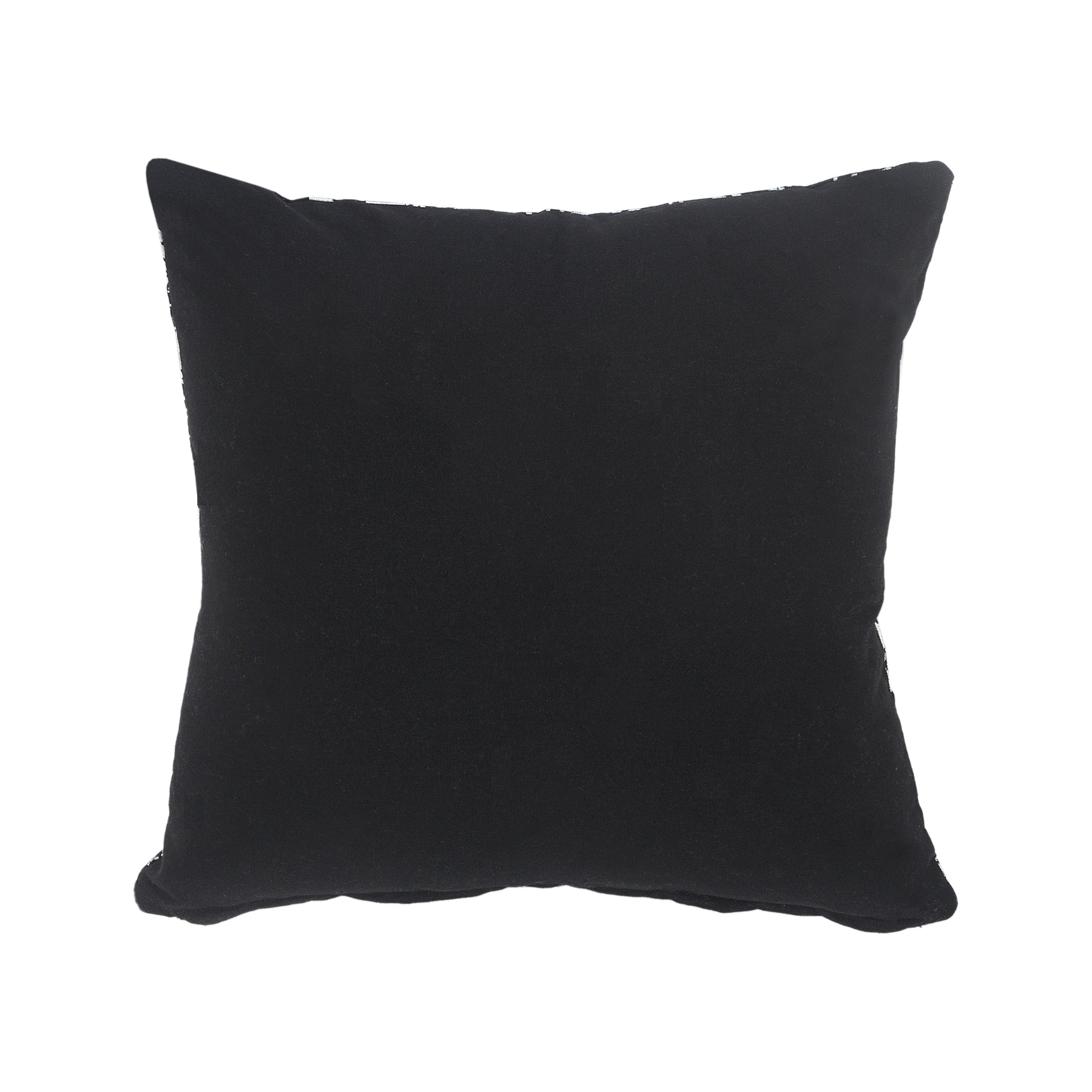 Ox Bay 20" x 20" Black/ Silver Animal Organic Cotton Pillow Cover
