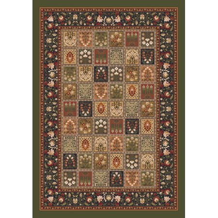 Milliken Kashmiran Pastiche Area Rug PRISTINA DEEP OLIVE Pristina Deep Olive 3' 10" x 5' 4" Rectangle
