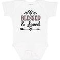 thumbnail image 3 of Inktastic Blessed and Loved Baby Girl Girls Baby Bodysuit, 3 of 5
