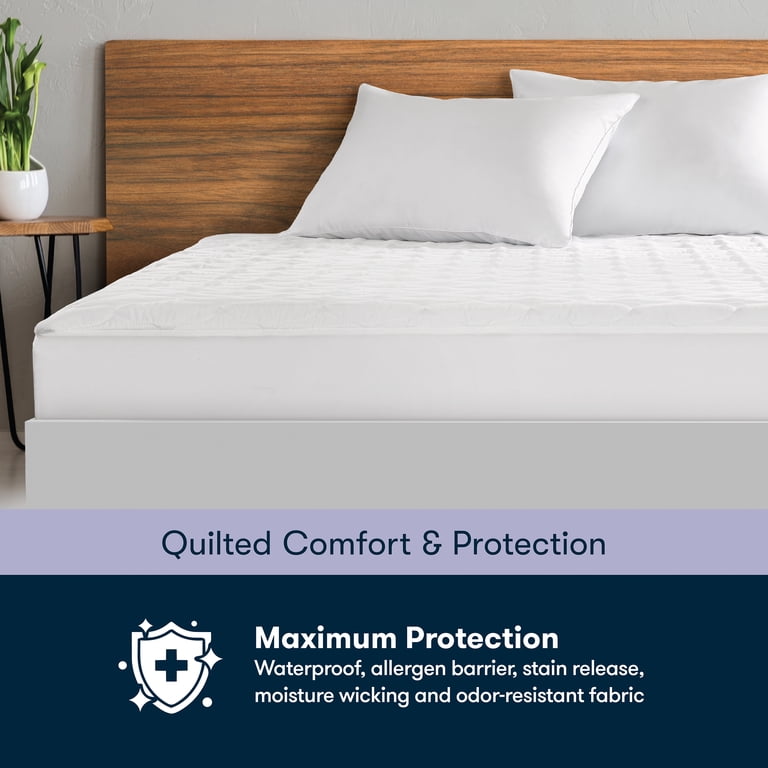 Sertapedic Total Protection Waterproof Mattress Pad, Twin