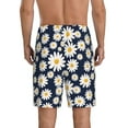 thumbnail image 3 of Kdxio Daisy Floral Print Mens Sleep Shorts Bottoms Soft Comfy Pajama Wear Pants with Drawstring Pockets, 3 of 7