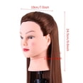thumbnail image 3 of Wchiuoe Practicing,Hairdresser Training,24 Salon Hairdressing Practice Training Head Long Hair Mannequin Doll + Clamp, 3 of 8