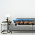thumbnail image 3 of Ambesonne City Throw Pillow Cover 4 Pack, Amsterdam Famous Travel, 24", Blue Marigold Tan, 3 of 7