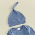 thumbnail image 5 of Cjfdfy Newborn Baby Boy Girl Fall Outfits New To The Cousin Crew Waffled Ribbed Long Sleeve Bodysuit And Hat 2Pcs Infant Cute Coming Home Fall Winter Outfit 0-9M, 5 of 9