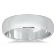 thumbnail image 1 of SZUL Women's 5mm Domed Comfort Fit Wedding Band in 10K White Gold, 1 of 4